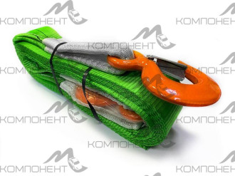 Трос буксировочный лента 7т (2крюка длина 5м ширина 60мм) Сибиряк (К)