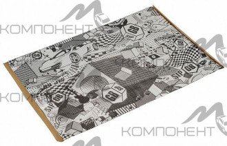 Шумоизоляция салона iSilver/GB 4 max (0,47*0,75 4 мм) с фольгой, рисунок