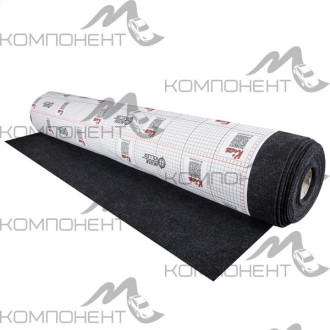 Шумотеплоизоляция салона Карпет черный (1,0*10,0мм) рулон 10метр
