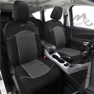 Авточехлы полиэстер 9пр. GTL Fast серый