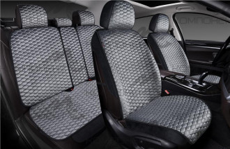 Накидки на весь салон 3D велюр PSV Sota Next Черно-Серый