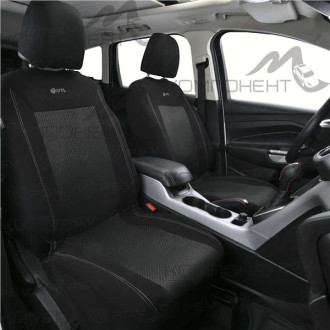 Авточехлы полиэстер/жаккард 9пр. GTL Jakkard черный