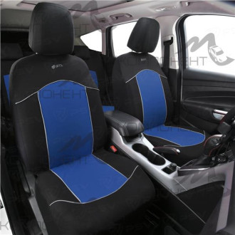 Авточехлы полиэстер 9пр. GTL Fast синий
