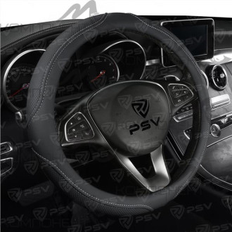 Оплетка руля M экокожа PSV DOT Черный/Отстрочка серая