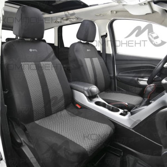 Авточехлы полиэстер 9пр. GTL Modern Черный