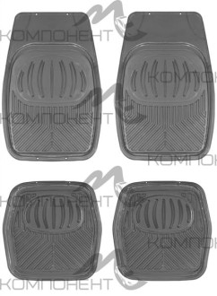 Коврик салона 4пр. PSV STRONG силикон серый (69*48/48*48)