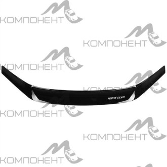 Спойлер капота Lada Granta "мухоотбойник" (евро-крепеж)