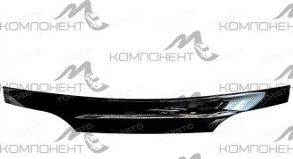 Спойлер капота Lada Kalina 2 2013-2018  "мухоотбойник" (евро-крепеж)