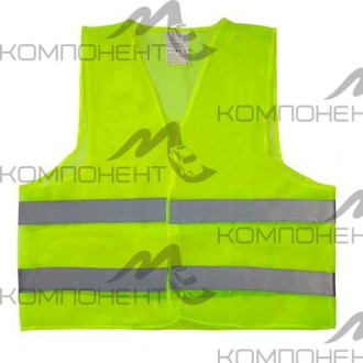 Жилет светоотражающий аварийный XXL (зеленый, крупная сетка)