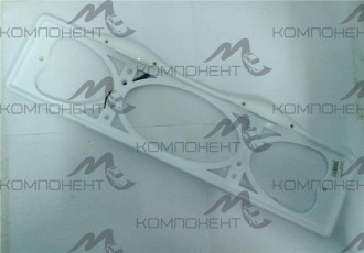 Рамка номера белая с подсветкой