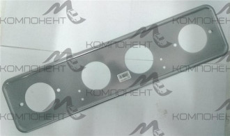 Рамка номера метал. серая