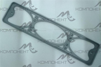 Рамка номера пластмассовая серая усиленная