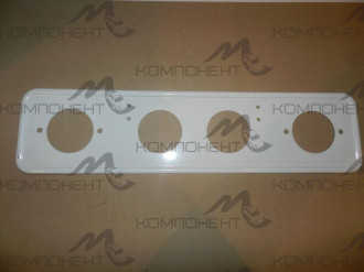 Рамка номера метал. белая