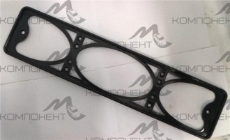 Рамка номера пластмассовая черная