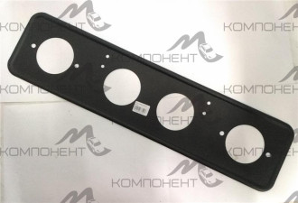 Рамка номера метал. черная