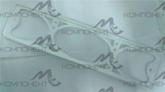 Рамка номера пластмассовая белая