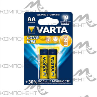 Элемент питания LR6 AA/2 (4106) VARTA LONGLIFE