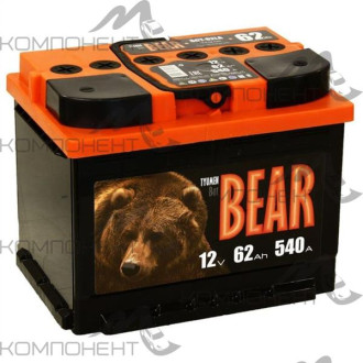 Аккумулятор 6CT- 62 LA BatBear (540 EN) 242*175*190 без индикатора (г. Тюмень)
