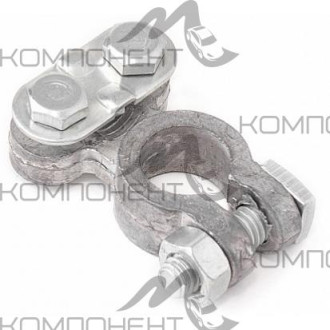 Клемма АКБ свинец AUTOPROFI универсальная (+) - 19,5 мм, (-) - 17,9 мм крепление жилы 2 болта