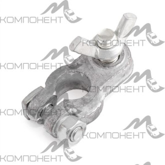 Клемма АКБ свинец AUTOPROFI универсальная (+) - 19,5 мм, (-) - 17,9 мм крепление жилы 1 болт-барашек