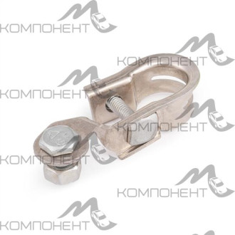 Клемма АКБ медь AUTOPROFI универсальная (+) - 19,5 мм, (-) - 17,9 мм крепление жилы 1 болт (легкая)