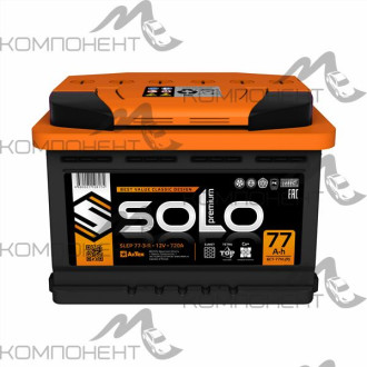 Аккумулятор 6CT- 77VL Solo Premium 720EN SLEP 77-3-R обр (278*175*190) (АкТех)