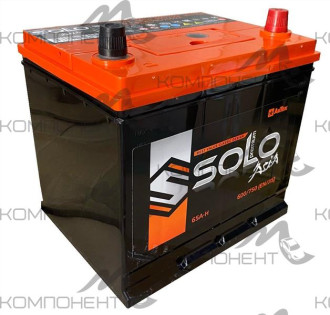 Аккумулятор 6CT- 65L Solo PREMIUM Asia 600/750EN SLEPA 65-3-R обр (232*175*225) (АкТех) АКЦИЯ
