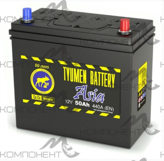 Аккумулятор 6CT- 50L ASIA (тонкие клеммы) (440EN) 236*128*223 (г. Тюмень)