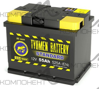 Аккумулятор 6CT- 55L STANDARD обратная полярность (525EN) 242*175*190 (г. Тюмень)