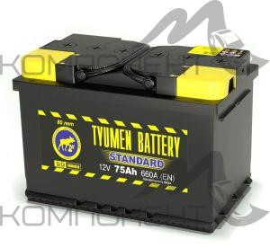 Аккумулятор 6CT- 75L STANDARD обратная полярность (660EN) 278*175*190 (г. Тюмень)