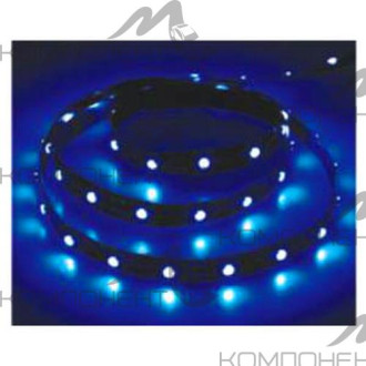 Лента светодиодная 12V 1 метр 60 SMD3528 синих на черной основе