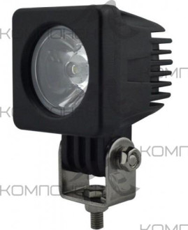 Дополнительный свет "Лайтбар" 10W 12/24V квадратная 67*67мм ДАЛЬНИЙ