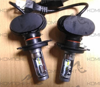Лампа фары  H4 12-24V S1 CREE металл. радиатор св/д (компл)