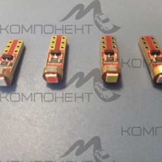 Лампа приборная без цоколя 1,2W 12V T5 1 SMD3030 NEW диод белый
