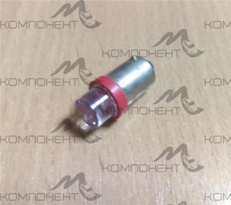 Лампа повторителя неоновая с цоколем 4W 12V красная