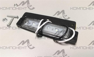 Лампа габарит 24V  6 Led белый с проводом