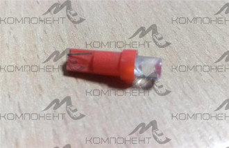 Лампа приборная без цоколя 24V неоновая красный