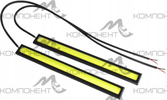 Дневные ходовые огни 12V  "Полоса монодиодная" 173*15мм