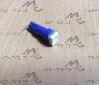 Лампа приборная без цоколя 1,2W 12V 1 SMD5050 (синий)