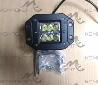 Фара 18W 12-24V дальний 6 св/д 125*95мм врезная/двухрядная