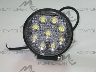 Дополнительный свет "Лайтбар" 27W 12/24V круглая 45мм 115мм ДАЛЬНИЙ  9 св/д