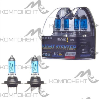 Лампа фары  H7  55 W 12V  (100W) 5000K  AVANTECH 2шт