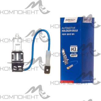 Лампа фары  H3  70 W 24V   AVANTECH