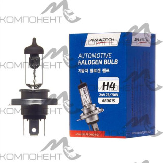 Лампа фары  H4  60/55 W 24V  (HB2)  AVANTECH