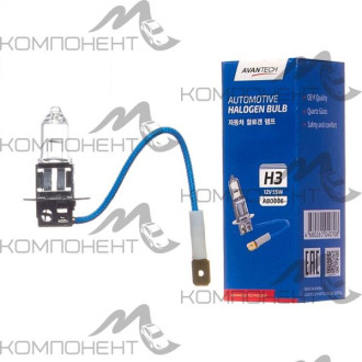 Лампа фары  H3  55 W 12V  AVANTECH