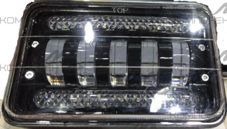 Фара противотуманная 50W 12/24V 168*108*70мм дисковые линзы+ходовые огни