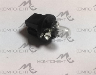Лампа приборная с патроном 1,2W 12V MF10 B8.5d T5 lamp (Приора, Шеви) EAGLEYE