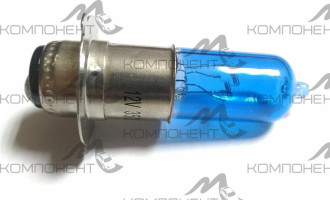 Лампа фары  35/35 W 12V на япон. мопед (3 усика) HV, EAGLEYE SW (ярко-белая)