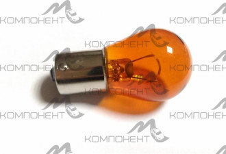 Лампа габарит  21 W 12V BA15S  EAGLEYE оранжевая