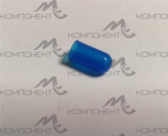 Колпачок лампы панели 1,2W 12V Т5, Т6,5 (синий)